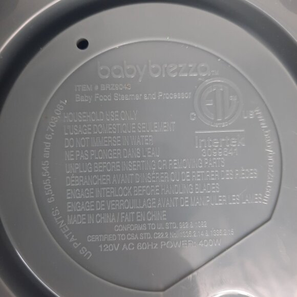 Baby Brezza One Step Baby Food Maker Steamer and Processor BRZ9043 White/Grey S - Picture 2 of 6